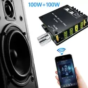 HiFi Bluetooth 5.0 Power Digital Amplifier Board 100W*2 Mini Stereo Audio Amp US