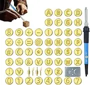 Wood Burning Tool | Embossing Carving Head Tools,Alphabet Number Template, Adjustable Temperature Pen, Pyrography Work Mold for Adults Beginners