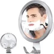 TAVVKE Fogless Mirror, Shower Shaving Mirror New Upgraded Anti-Fog Shaving Shower Mirror with Razor Hook No Fog Makeup Mirror Powerful Lock Suction Suction Cup in Bathroom Wall Shower Door