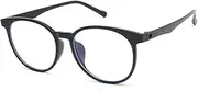 HXZX Blue Light Blocking Glasses Super Light TR90 Frame Eyeglasses Anti Blue Light Lens Computer Glasses Spectacles Frame S813 (Color : C2 Frosted Black)