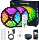 Wifi LED Strip Lights 10M (2X5M), ALED LIGHT RGB LED Strips Lights 5050 SMD, 16