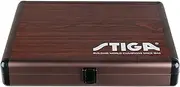 STIGA Table Tennis Racket Case, Aluminum Racket Case, Home, Brown