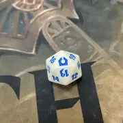 MTG Magic the Gathering Return To Ravnica Blue And White Spindown D20 Dice