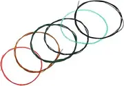 COMNESTBI 6pcs Strings Colored Folk Guitar Strings for Acoustic Guitar Replacement for Easy Installation Durable Reliable Performance for Beginners Professionals