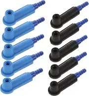 Zerodeko 10Pcs Brake Bleeder Adapter Kit Efficient Fluid Exchange Tool for Cars Motorcycles Trucks Distinctive Color for Easy Identification Leak Design