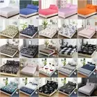 Ultra Soft Florals Elastic Deep Fitted Sheet Bedding Queen King Size Pillowcases