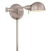 Lite Source Swing-Arm Wall Lamp, PS, E27 CFL 13W - LS-16753PS