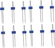 KONTONTY 12Pcs Double Needles for Sewing Machines Durable Twin Needles Kit for Knits and Fabrics Easy to Use and Store for Home and Clothing Stores
