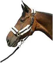 Hy Sheepskin Head Collar (UK Size: Cob) (Black/Cream)