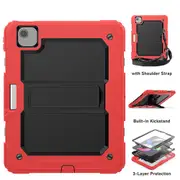MCC iPad Air 4 10.9 2020 Strap Case Cover Apple Air4 Kids Shockproof Tough [Red]