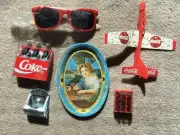 COCA COLA SUNGLASSES - AIRPLANE - MINI-METAL TRAY AND MORE