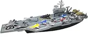 Toy Essentials 27 Inch Aircraft Carrier with Fighter Jets Vehicles and Mini Soldiers (Bonus 9 Fighter Jets)