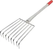 POPETPOP Stainless Rake Leaves Thatching Rake Lawn Lawn Sweeper Leaf Gardening Garden Rubber