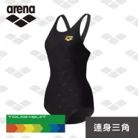 在飛比找momo購物網優惠-【arena】女連體三角 訓練款 泳衣專業運動訓練露背抗氯速