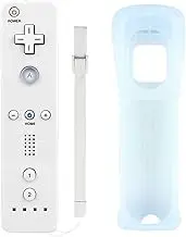Mribo Wii Remote Controller, Replacement Remote Game Controller with Silicone Case and Wrist Strap for Nintendo Wii and Wii U (White)