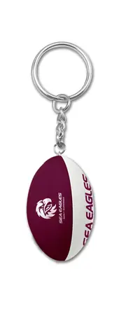 Manly Sea Eagles NRL Ball Design Keyring