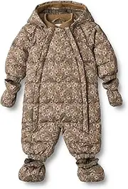 [Wheat] Children's Unisex Puffer Baby Pram Suit Edem Size Certified Lined Snowsuit