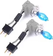 Cabilock 12V Hod Xenon Light Bulbs Super Bright White Headlights for Enhanced Visibility All Conditions Easy Plug and Play Installation with Power Cable