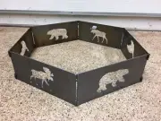 Wildlife Fire Ring, Fire Pit, Moose, Pheasant, Bear, FREE SHIPPING