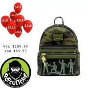Toy Story - Army Men 10” Faux Leather Mini Backpack "New"