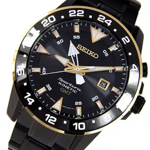 SEIKO WATCH 精工Sportura系列雙時區KINETIC人動電能腕錶 型號：SUN026J1【神梭鐘錶】