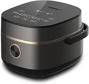 Rice Cooker, 4-Cups Uncooked Small Rice Cooker, 2L Non-Stick Portable Rice Maker with 11 Cooking Functions, Digital Pannel Smart Control Cooker with 24H Timer Delay & Keep Warm, Food Steamer, Black