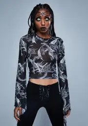 [Widow] A Certain Doom Mesh Top