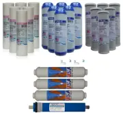 Universal 3 year supply for 5 stage Reverse Osmosis systems with USA post filter