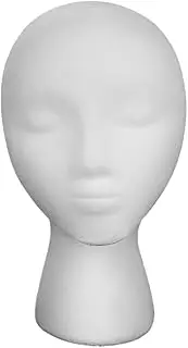 HAKIDZEL Wig Stand Display Holder Lightweight Mannequin Head for Wigs Hats Headwear Durable Portable Hat Support Stand for Home Shop Use