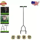 Effortless Lawn Dethatcher Coring Aerator - Reduces Compaction, Promotes Growth