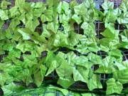 Artificial Ivy Privacy Fence Wall Screen,114x40 in in in UV-Anti Faux Greenery B