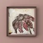Coneflower Echinacea Wall Art Wildflower Watercolor Charcoal Botanical Sketch 4”