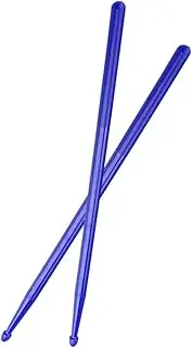 Gatuida 1 Pair Non Slip Blue Nylon Drum Sticks for Percussion Instruments for Stage Performance Beginners Professionals Lightweight Durable Drum Supplies for Drummers