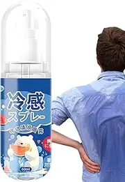 Cooling Spray, Natural Body Cooling Spray, Refreshing Relieving Gentle Mist for Hot Days Summer Relief Travel Family