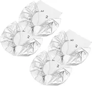4pcs Spare Tire Covers for Rvs Trailers Campers Durable Coated Cloth Windproof Design for Sun Protection Weather Shielding
