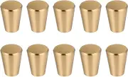 10pcs Gold Cabinet Knobs Solid Drawer Handle Screw-in Furniture Pulls Drawer Pulls Hardware Kit Cylinder Knobs Small Aluminum Alloy Furniture Handle (Rose Gold)