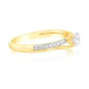 18ct Yellow Gold 1/2 Carat Diamond Claw Solitaire Ring, R
