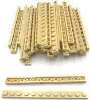 Lego 50 New Tan Plates 1 x 12 Stud Parts