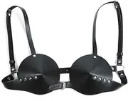 [PETM•HS] Lace Harness Body Cage Crop Top Bra Sheer Breast Bralette Tassel See Through Lingerie