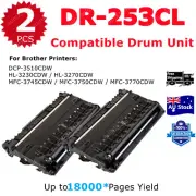 2x Compatible Drum DR-253CL DR253 For Brother HL-3230CDW HL-3270W MFC-3745CDW