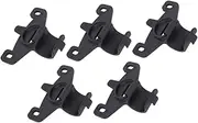 MUELODSIC 5Pcs Durable Silicone Wrap Band Bike Pump Holder Inflator Frame Mount for Tripod Lightweight Firmly Fixed Clip for Bikes Black