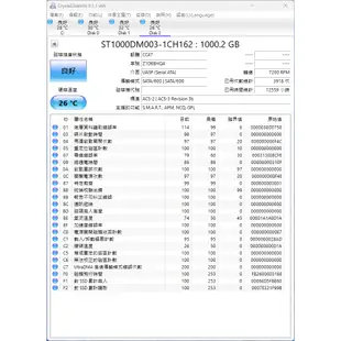 Seagate 希捷 新梭魚 1TB 極低 低使用時數硬碟 7200RPM 64MB SATA3 附時數圖 A