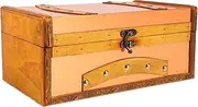 GARIOUANS Vintage Wooden Treasure Chest with Lock Decorative Keepsake Box for Cards Jewelry Home Decor Classic Storage for Valuables and Memorabilia
