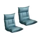 2X Green Lounge Recliner Lazy Sofa Bed Tatami Cushion Collapsible Backrest Seat