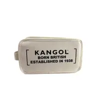 在飛比找Yahoo奇摩購物中心優惠-KANGOL 側背包 方包 帆布包 米白色 62251710