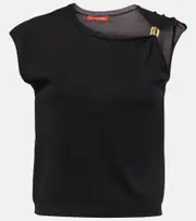 [Altuzarra] Altuzarra Rinaldi jersey top AU 12 black