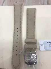 Michele MS16AA080101 Suede 16mm Band Strap, netural