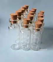 20pcs 3ml 16*40mm Empty Glass Bottles with CORKs Jars Small BOTTLE