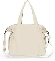 [ASLABCREW] 18L Side Cinch Shopper Bags with Adjustable Strap/Extra Clutch Bag, Crossbody Tote Handbag Shoulder Bag