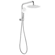 ACA WELS Round 10'' Stainless Steel Rainfall Shower Head Station 3-MODE Handheld Set Diverter Chrome